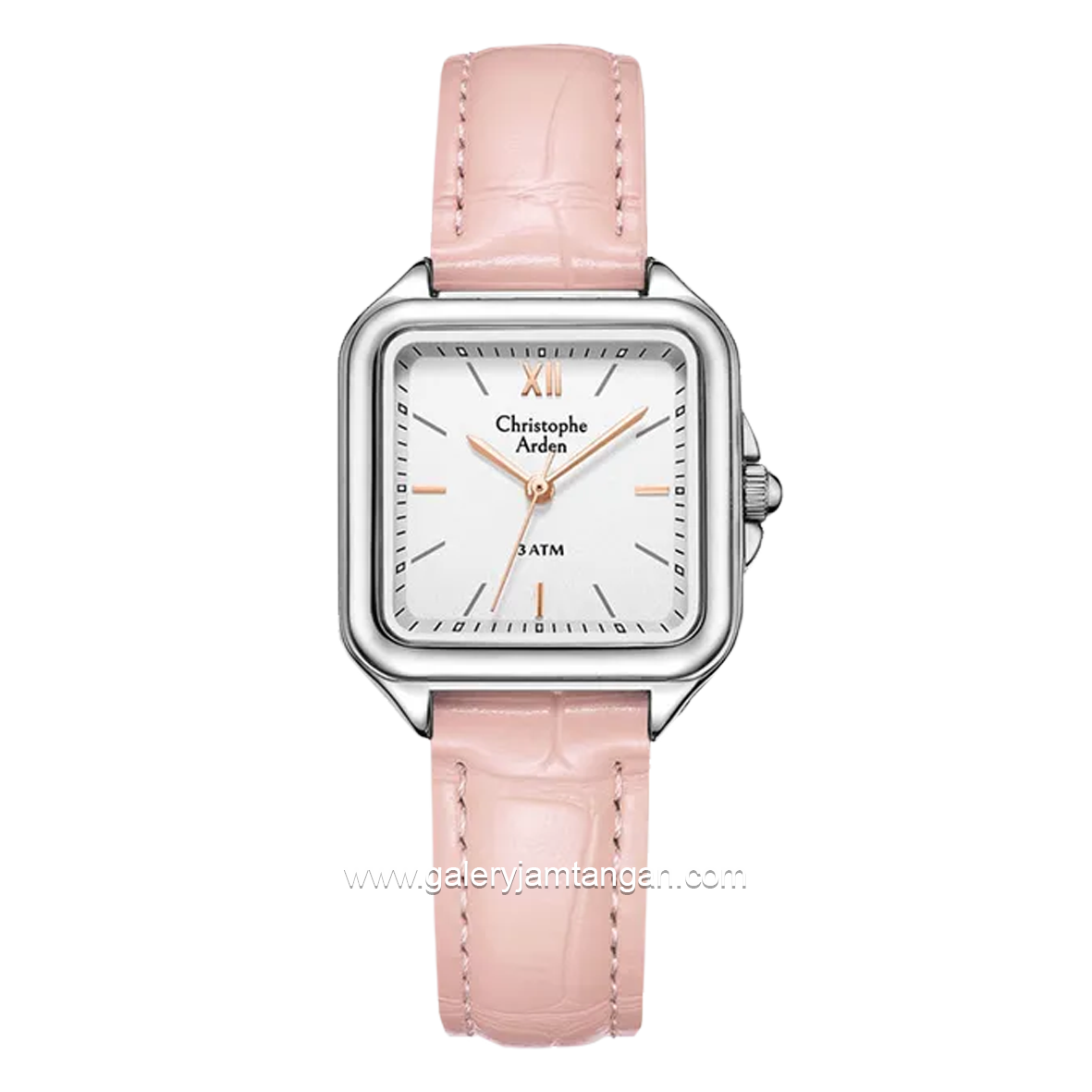 Christophe Arden CA 1003 LH Pink Silver Leather Strap