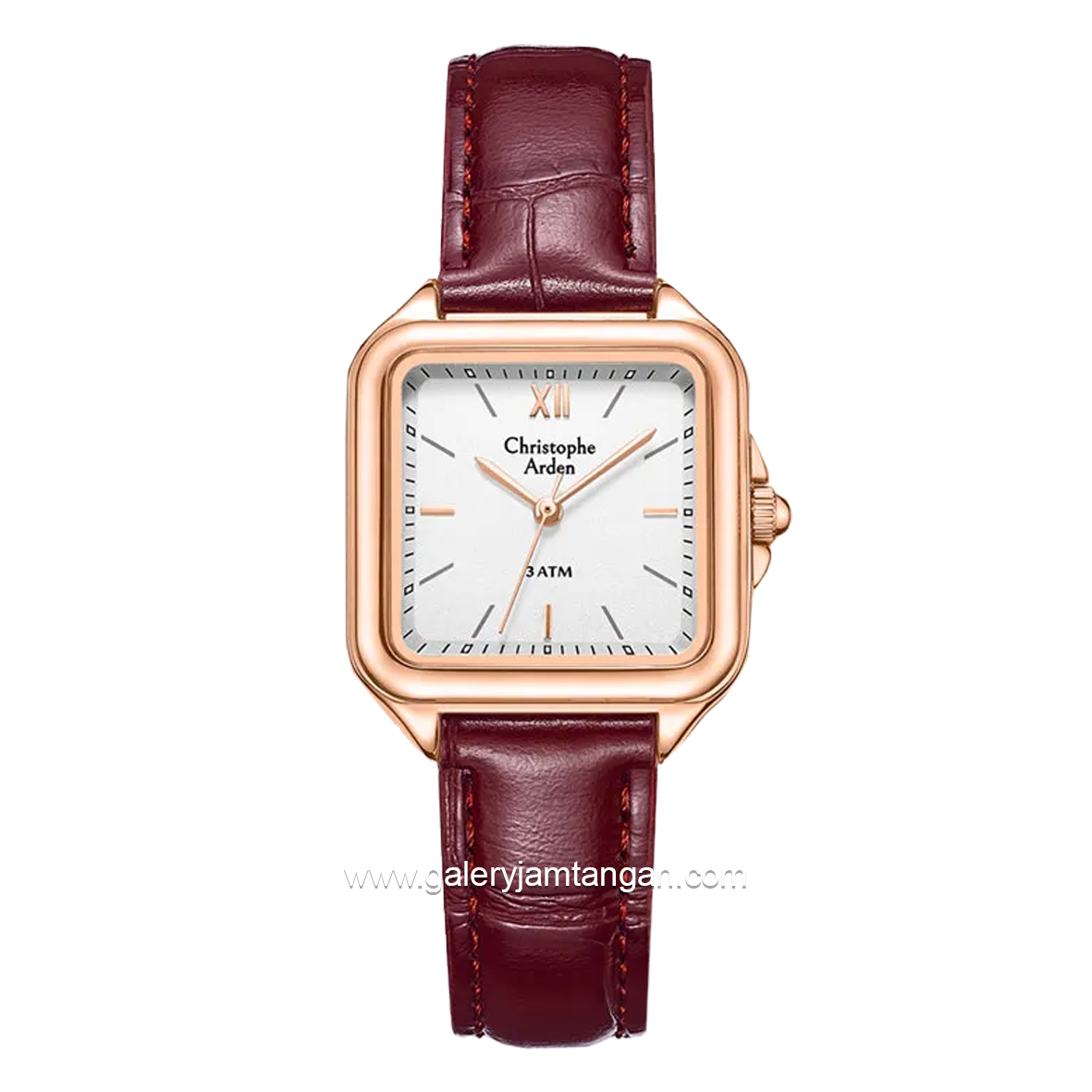 Christophe Arden CA 1003 LH Red Rosegold Leather Strap