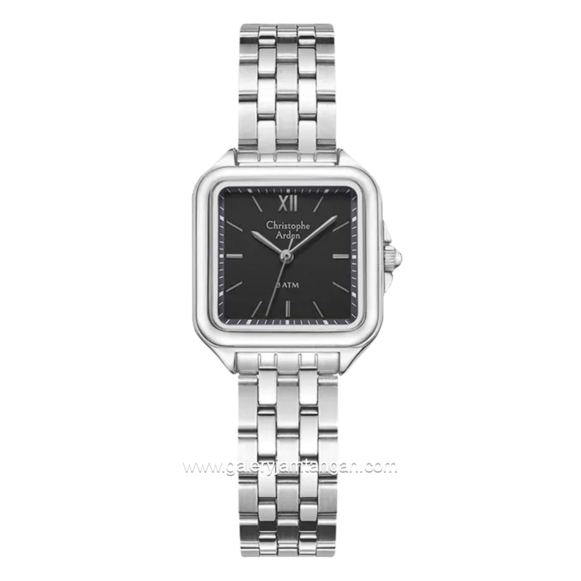 Christophe Arden CA 1003 LH Silver Dial Black Stainless Steel