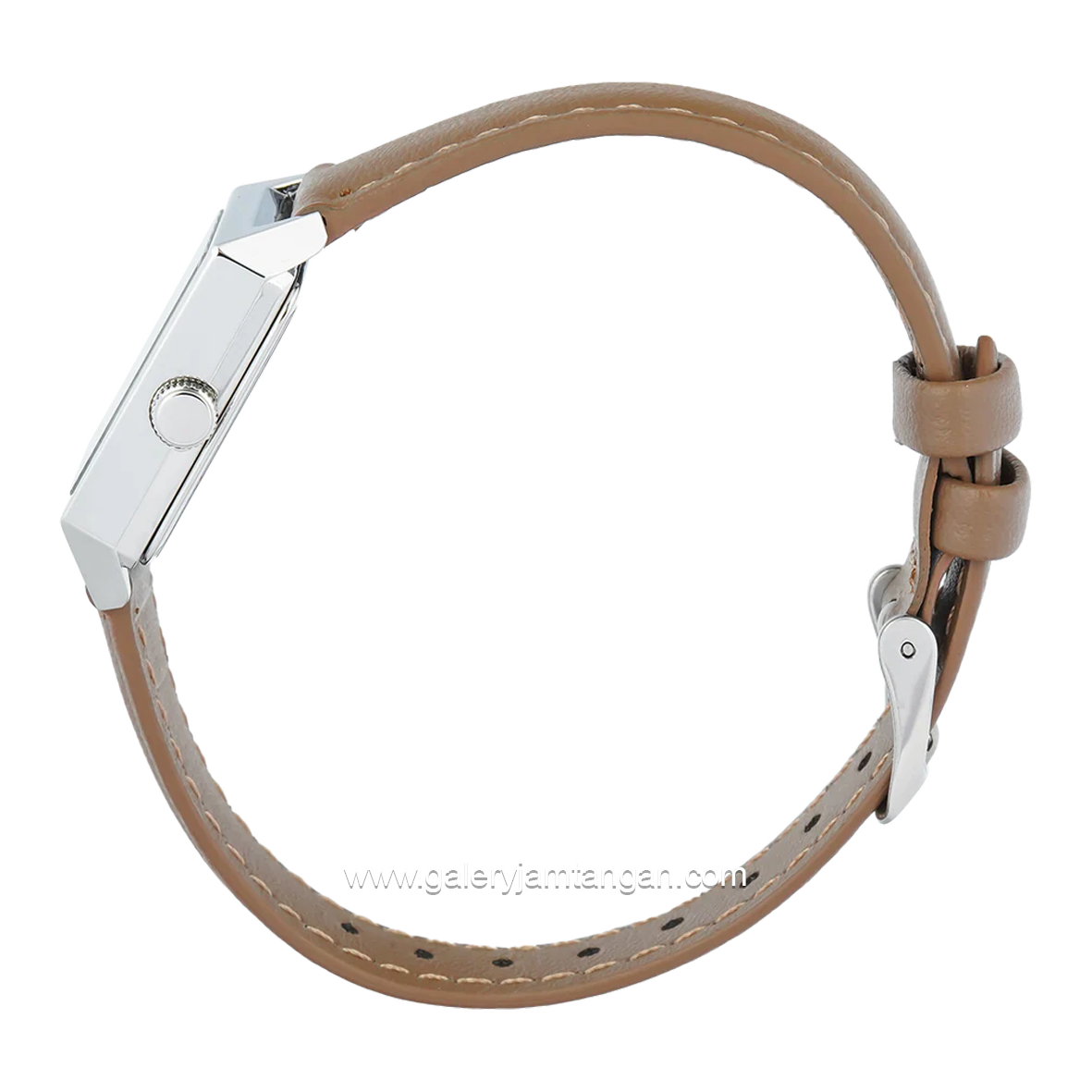 Christophe Arden CA 1004 LH Brown Silver Leather Strap