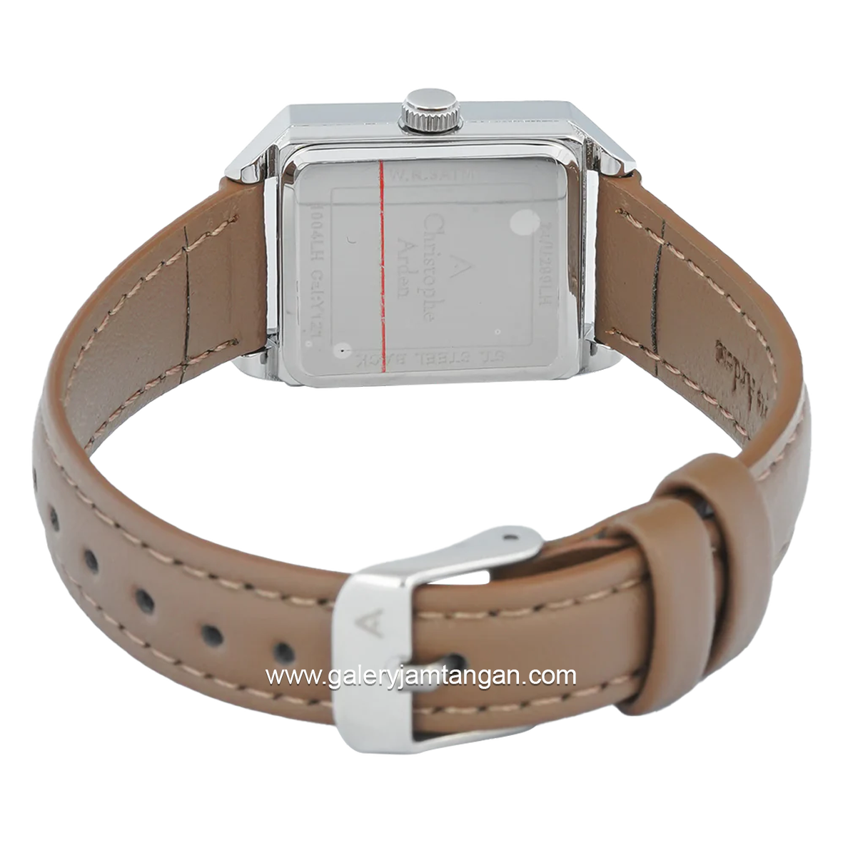 Christophe Arden CA 1004 LH Brown Silver Leather Strap
