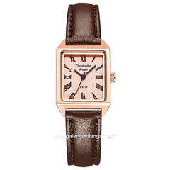Christophe Arden CA 1004 LH Brown Dial Pink Leather Strap