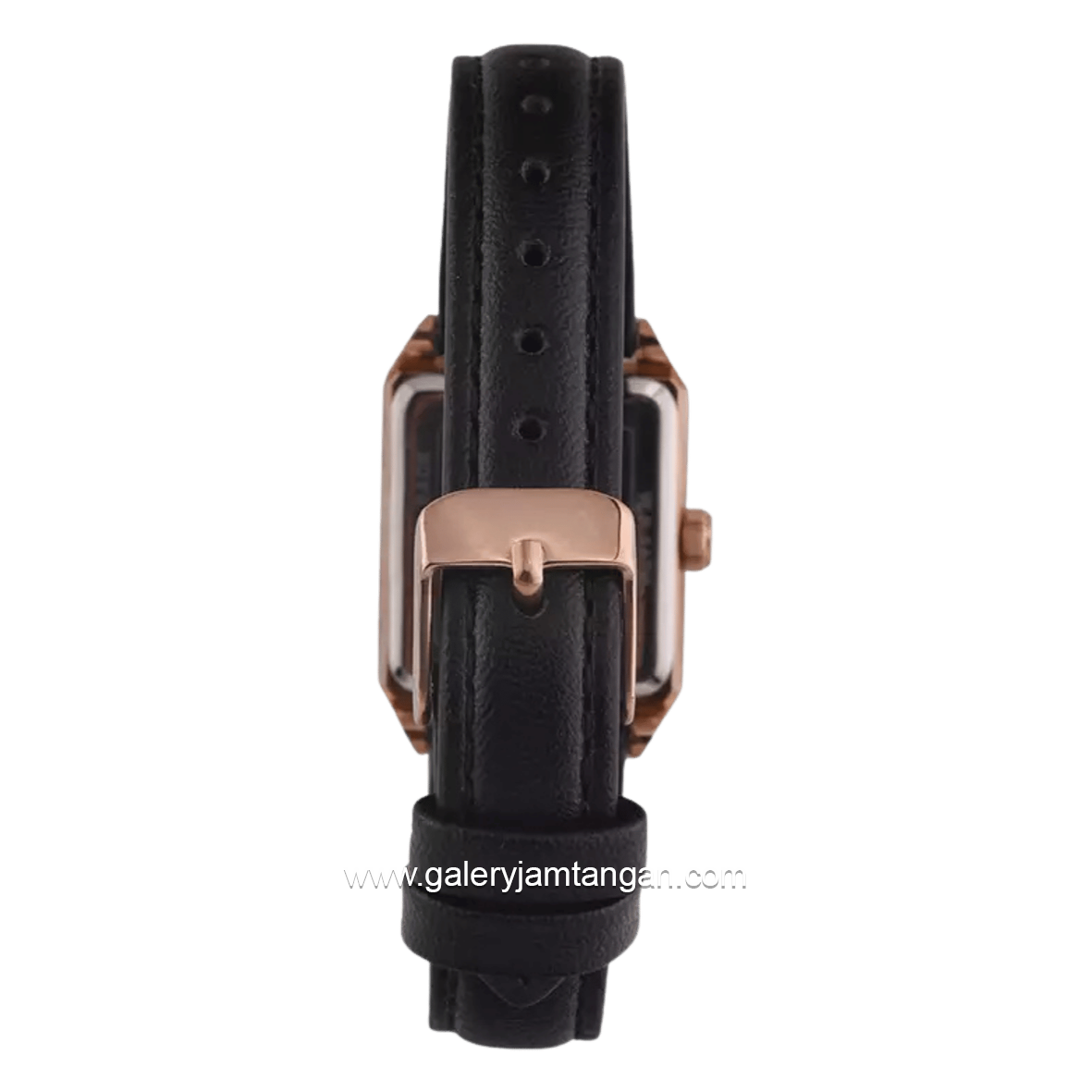 Christophe Arden CA 1004 LH LRGSL2 Black Rosegold Dial White Leather Strap