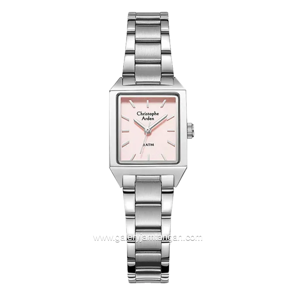 Christophe Arden CA 1004 LH Silver Dial Pink Stainless Steel