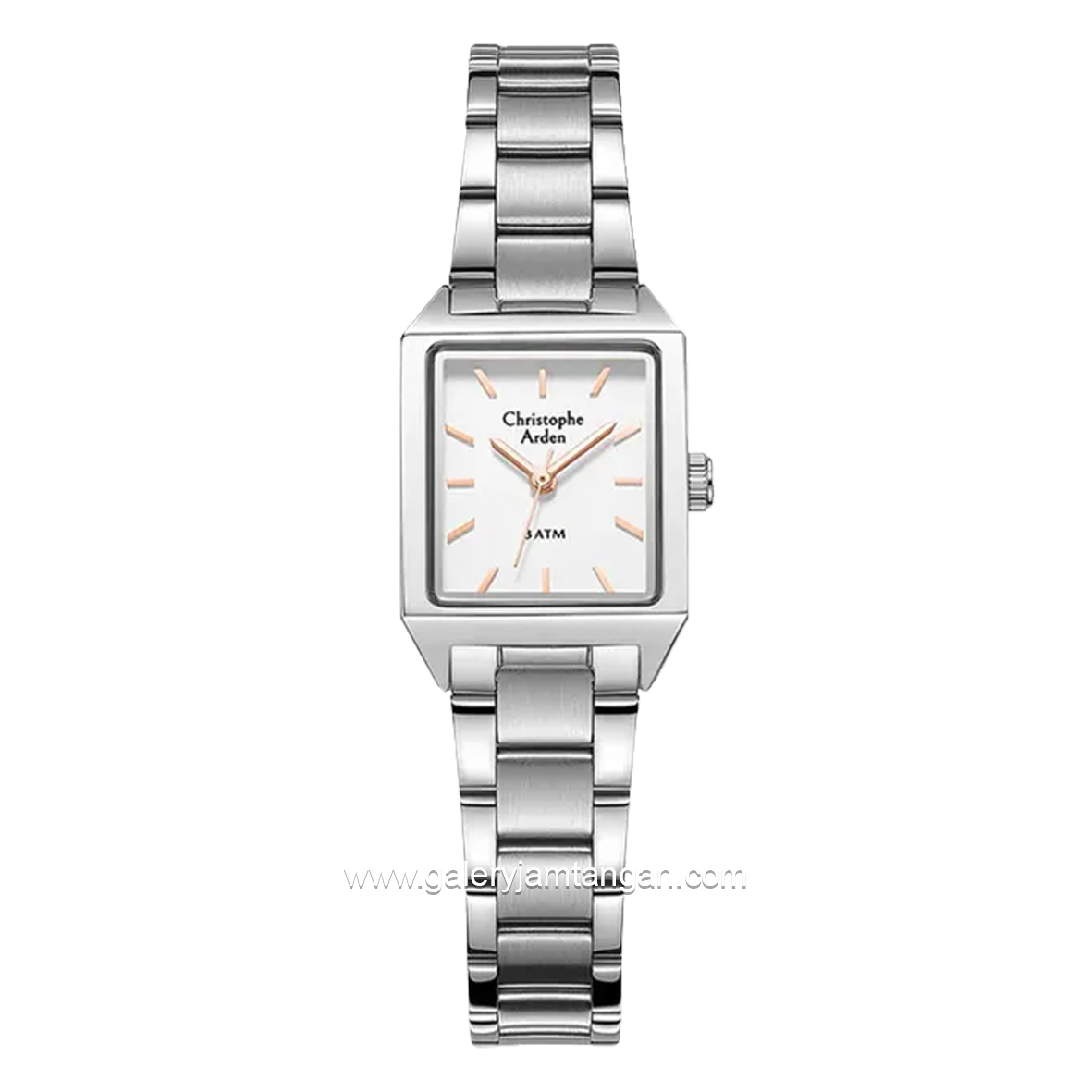 Christophe Arden CA 1004 LH Silver Dial White Stainless Steel