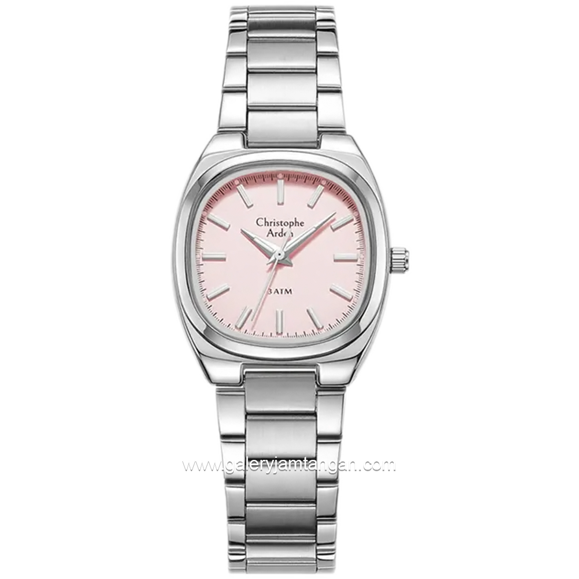 Christophe Arden CA 1005 LH Silver Dial Pink Stainless Steel