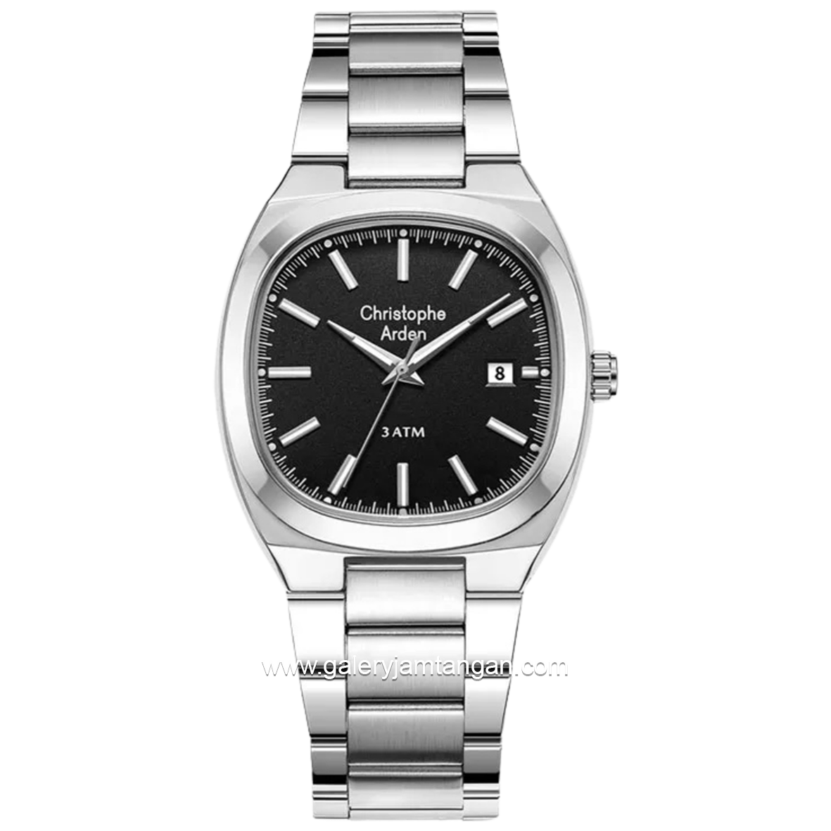 Christophe Arden CA 1005 MD Silver Dial Black Stainless Steel