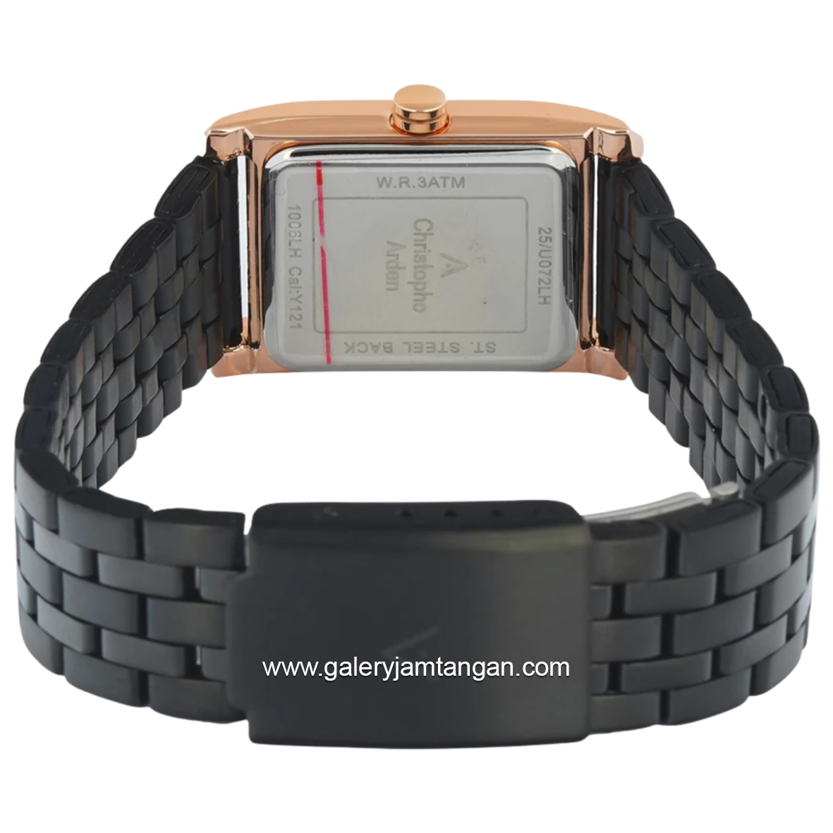 Christophe Arden CA 1006 LH Black Rose Dial Black Stainless Steel