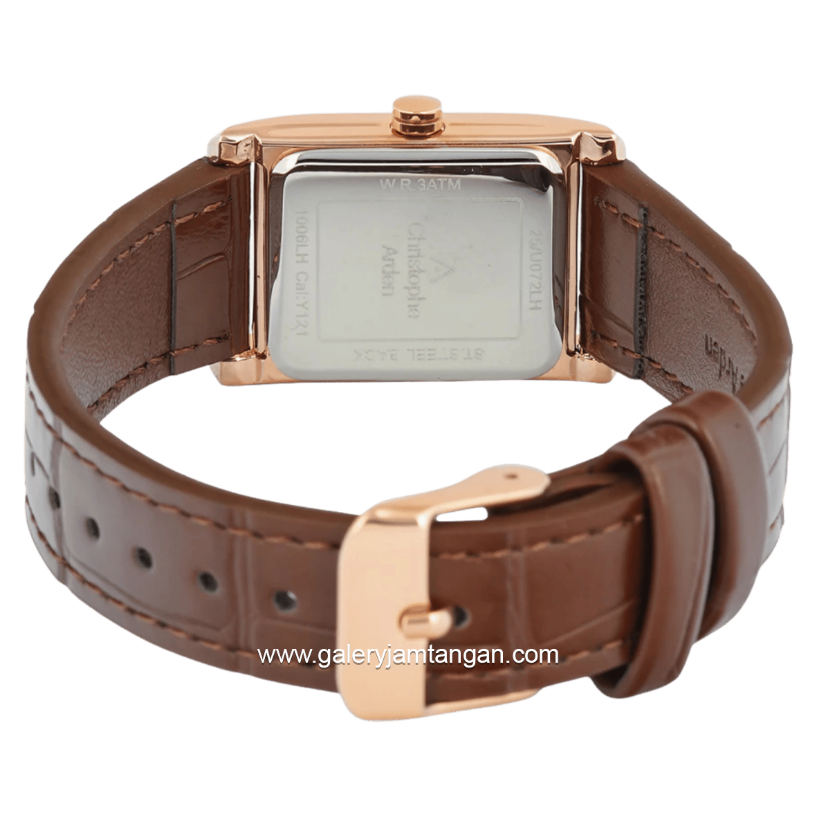 Christophe Arden CA 1006 LH LRGPN Brown Rosegold Dial Rosegold Leather Strap