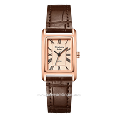 Christophe Arden CA 1006 LH LRGPN Brown Rosegold Dial Rosegold Leather Strap