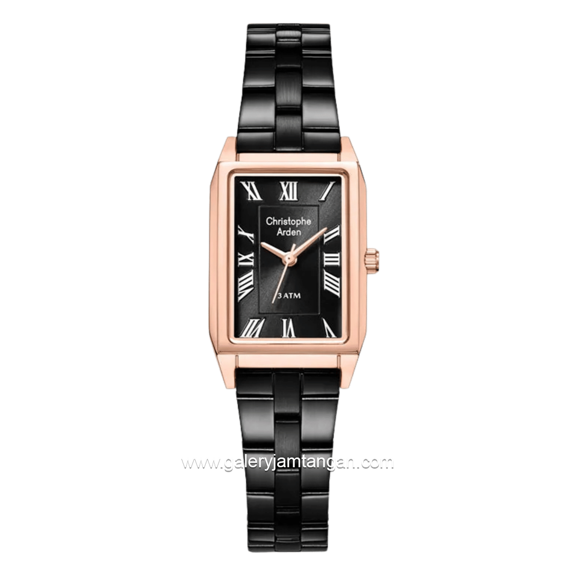 Christophe Arden CA 1007 LH FBRBA Black Rosegold Stainless Steel Strap