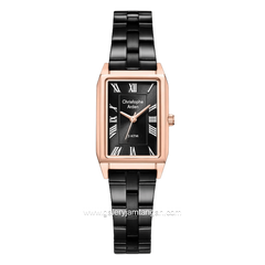 Christophe Arden CA 1007 LH FBRBA Black Rosegold Stainless Steel Strap