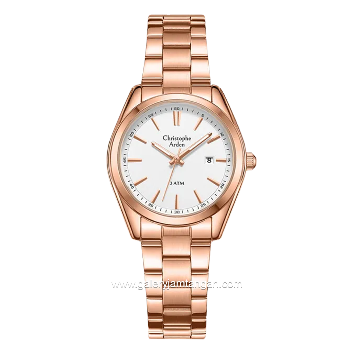 Christophe Arden CA 2001 LD Rosegold Dial White Stainless Steel