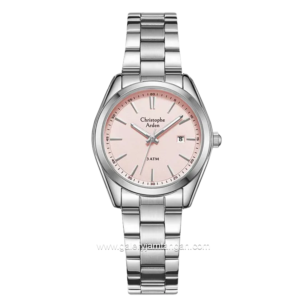 Christophe Arden CA 2001 LD Silver Dial Pink Stainless Steel