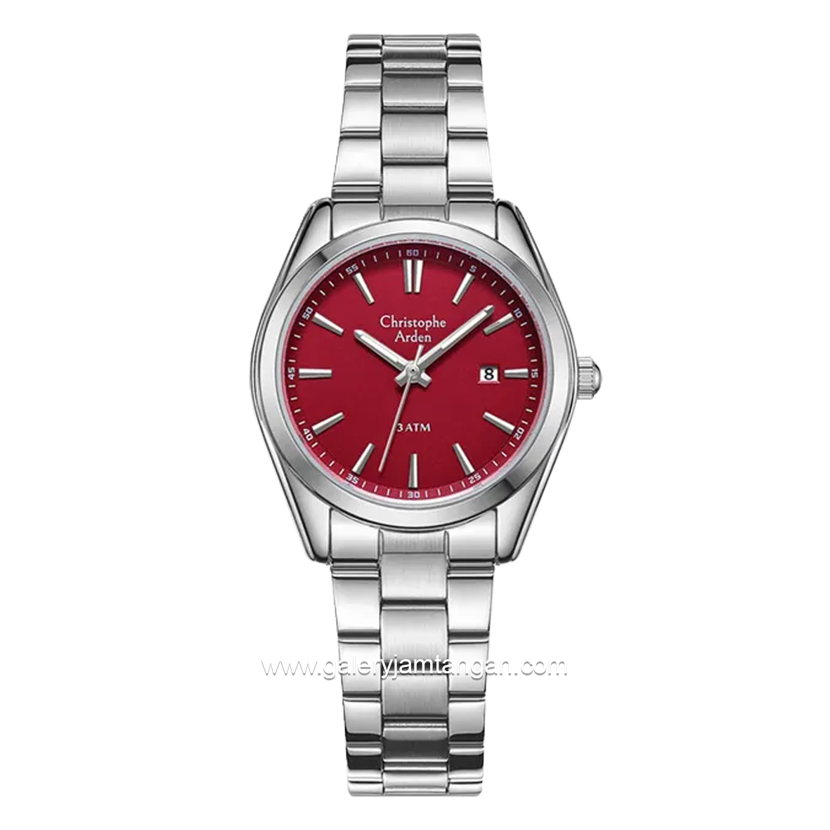 Christophe Arden CA 2001 LD Silver Dial Red Stainless Steel
