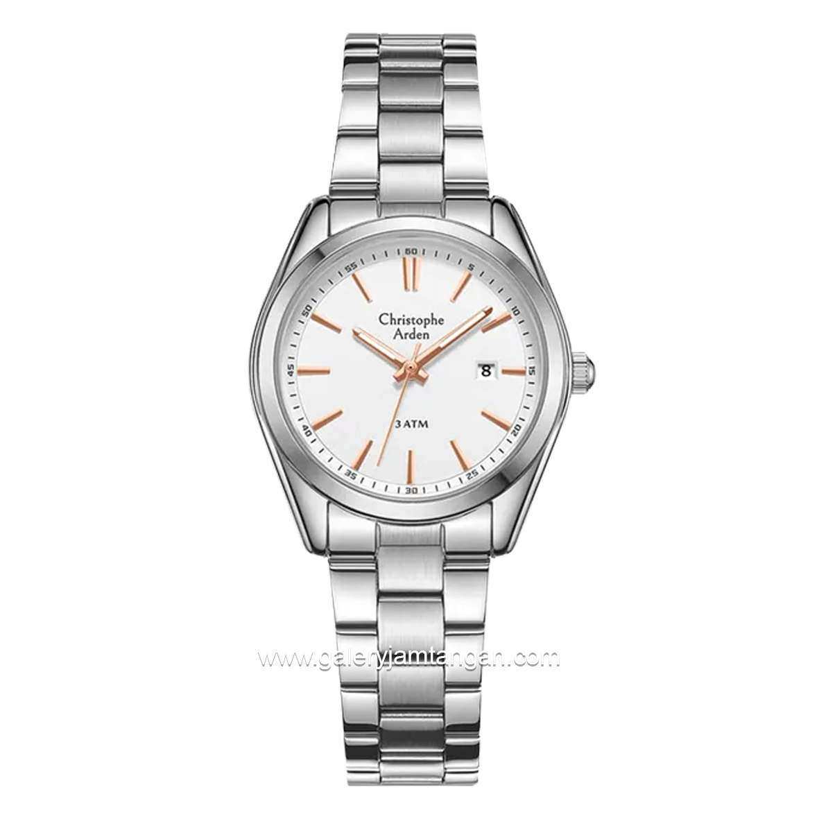 Christophe Arden CA 2001 LD Silver Dial White Stainless Steel