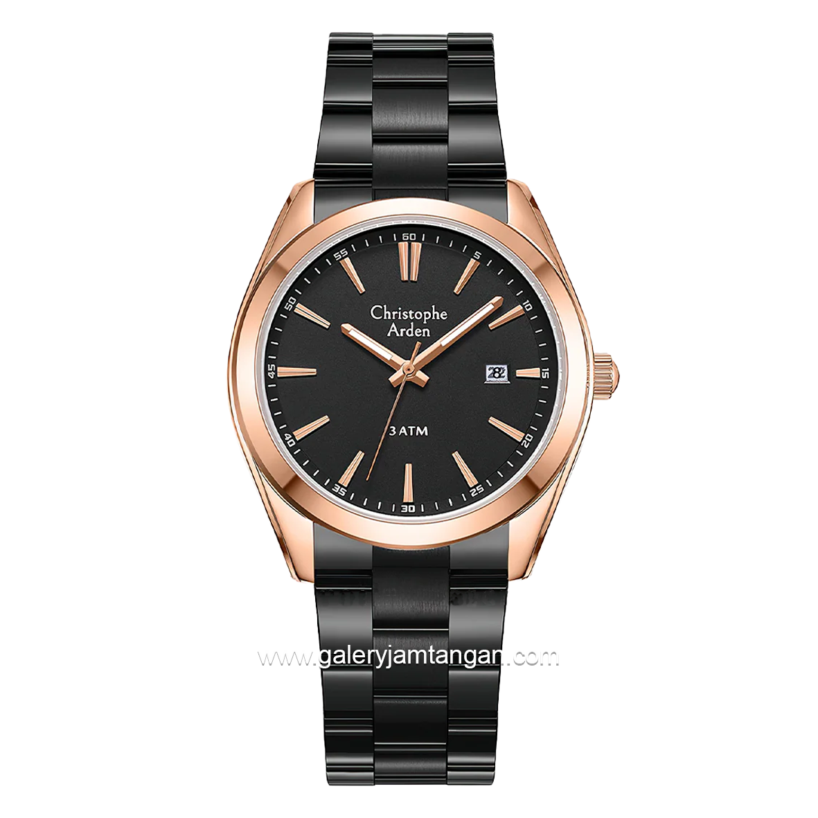 Christophe Arden CA 2001 MD Black Rosegold Stainless Steel