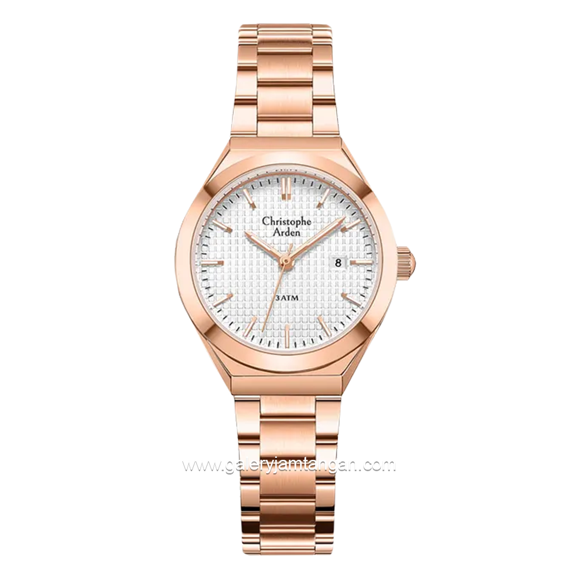 Christophe Arden CA 2002 LD Rosegold Dial White Stainless Steel