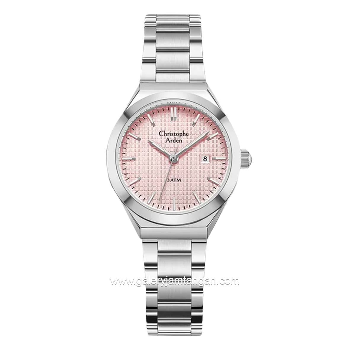 Christophe Arden CA 2002 LD Silver Dial Pink Stainless Steel