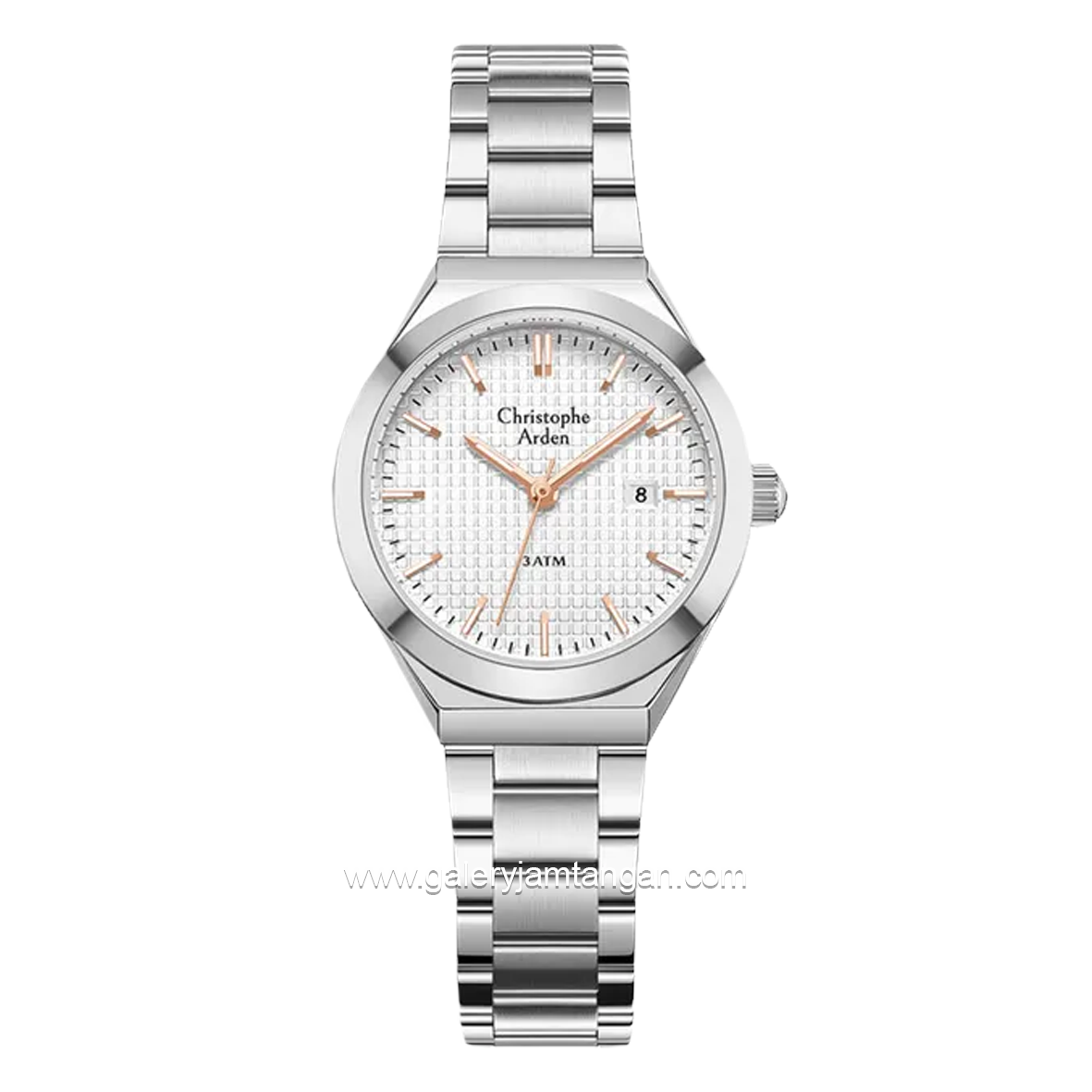Christophe Arden CA 2002 LD Silver Dial White Stainless Steel