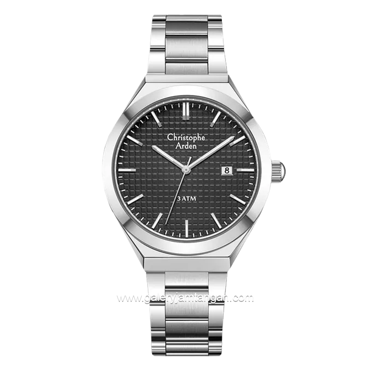 Christophe Arden CA 2002 MD Silver Dial Black Stainless Steel
