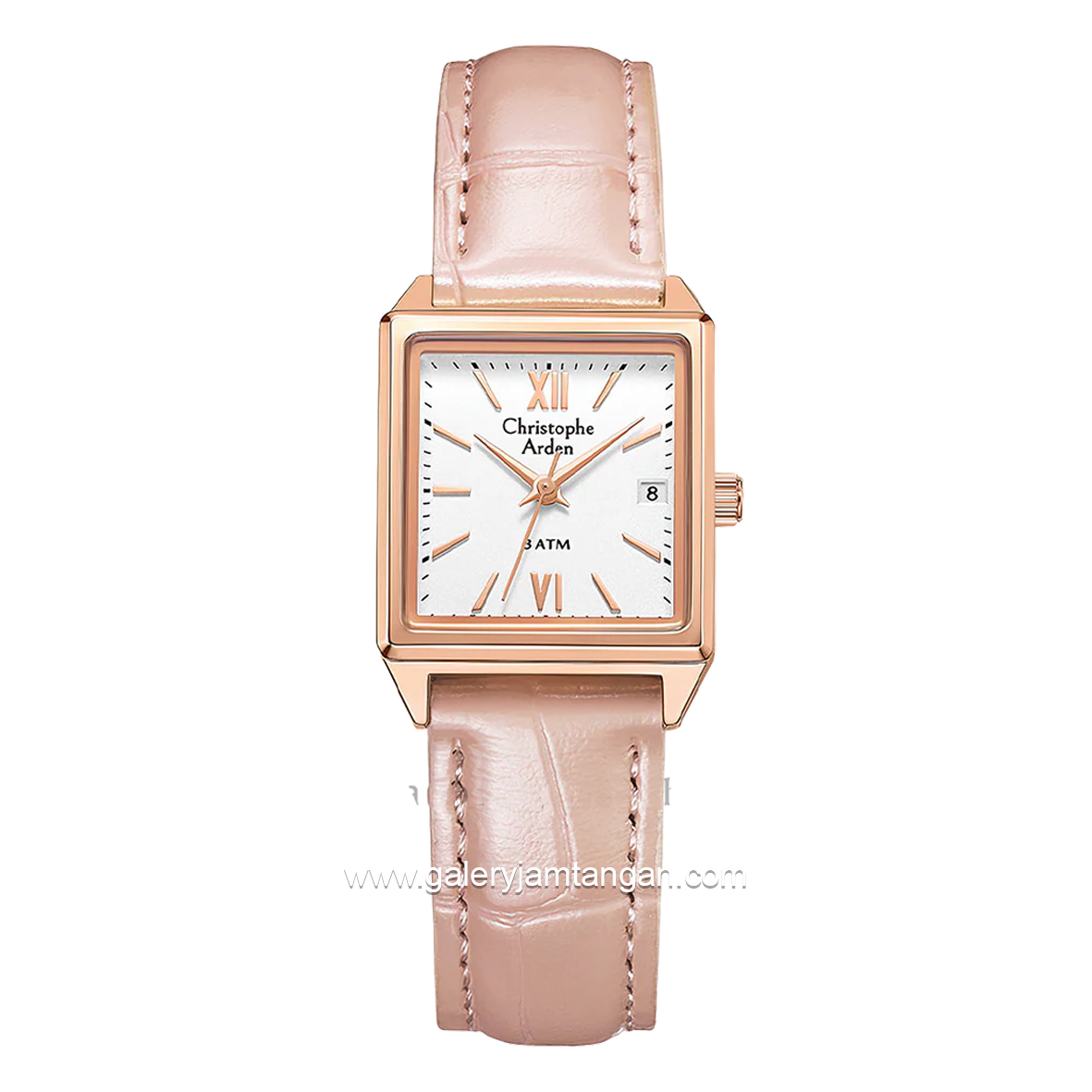 Christophe Arden CA 2003 LD Pink Rosegold Leather Strap