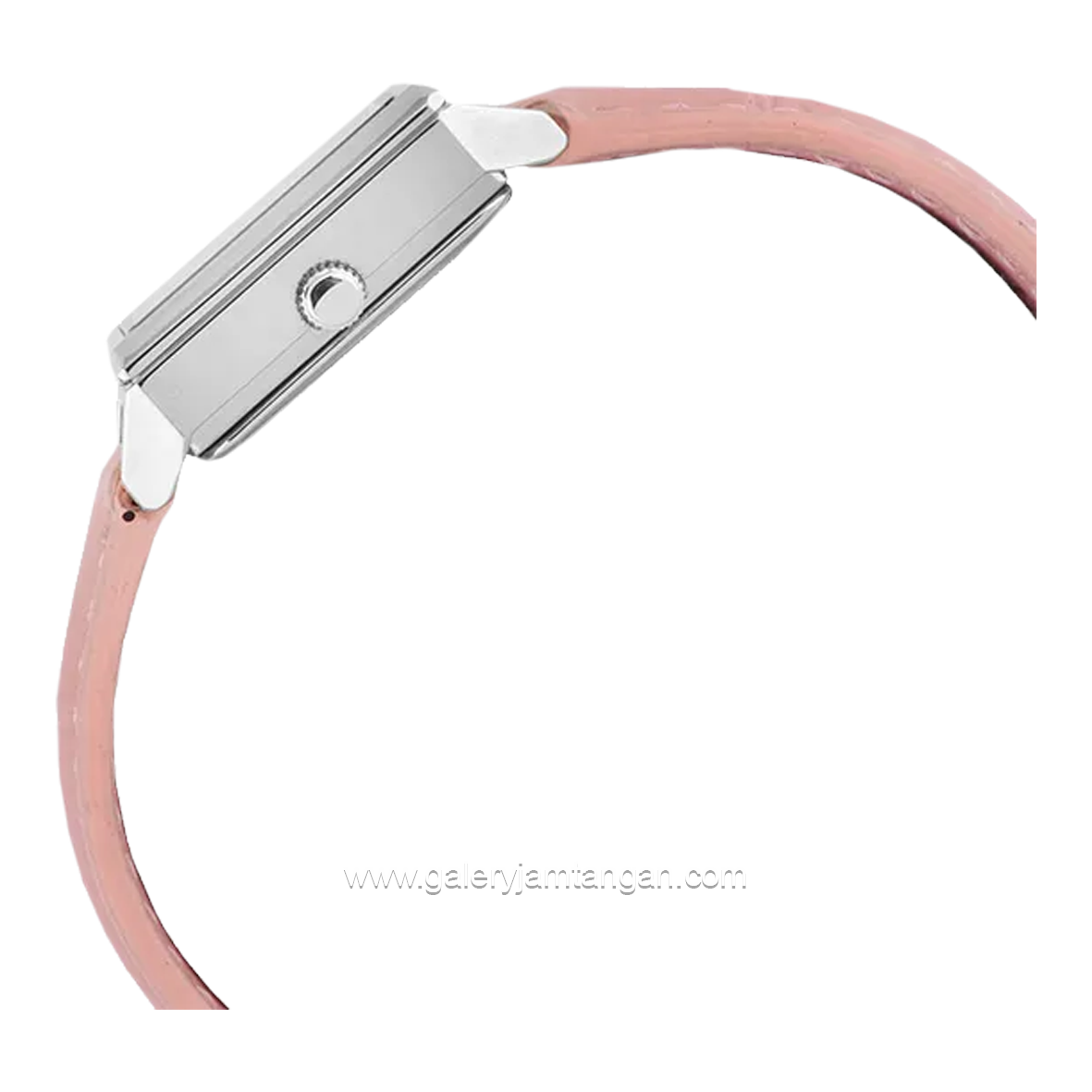 Christophe Arden CA 2003 LD Pink Silver Dial White Leather Strap