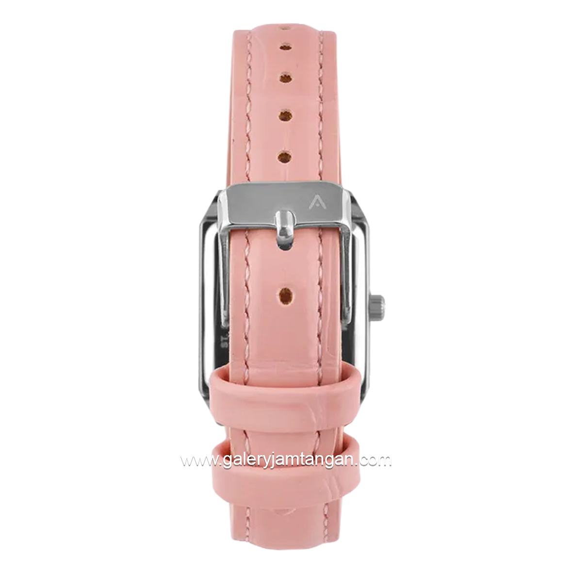 Christophe Arden CA 2003 LD Pink Silver Dial White Leather Strap