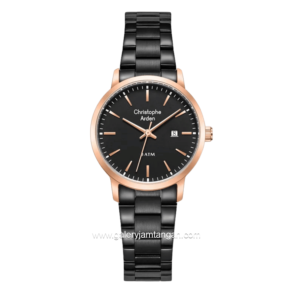 Christophe Arden CA 2004 LD BBRBA Black Rosegold Dial Black Stainless Steel