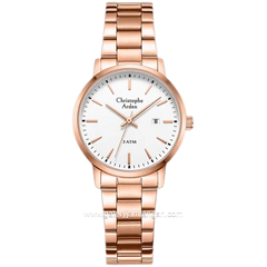 Christophe Arden CA 2004 LD Rosegold Dial White Stainless Steel