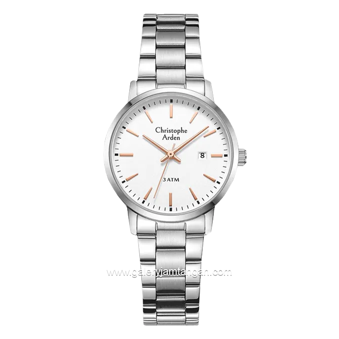 Christophe Arden CA 2004 LD Silver Dial White Stainless Steel