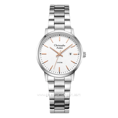 Christophe Arden CA 2004 LD Silver Dial White Stainless Steel