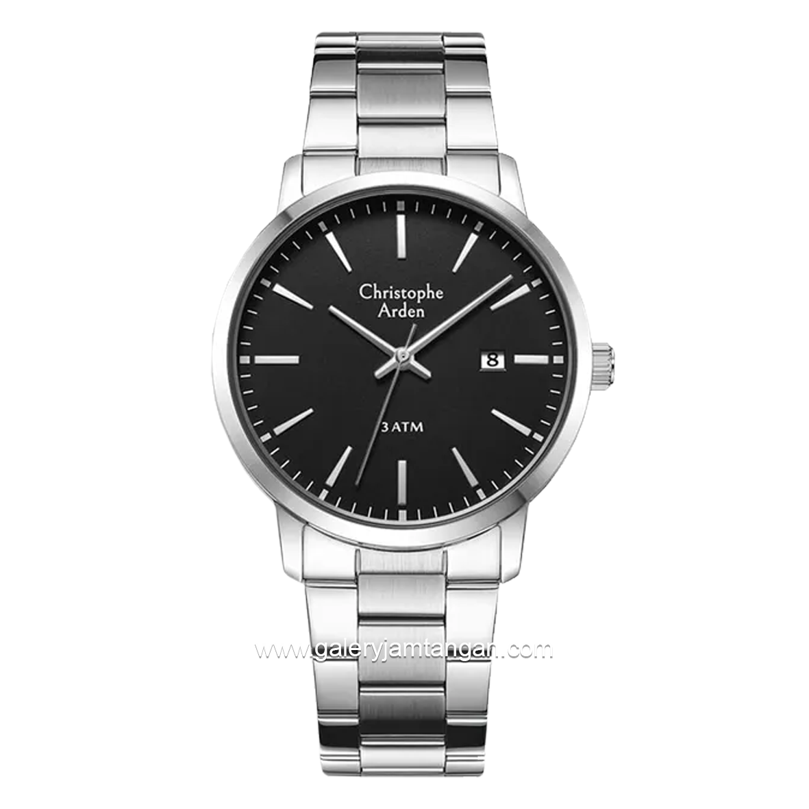 Christophe Arden CA 2004 MD Silver Dial Black Stainless Steel