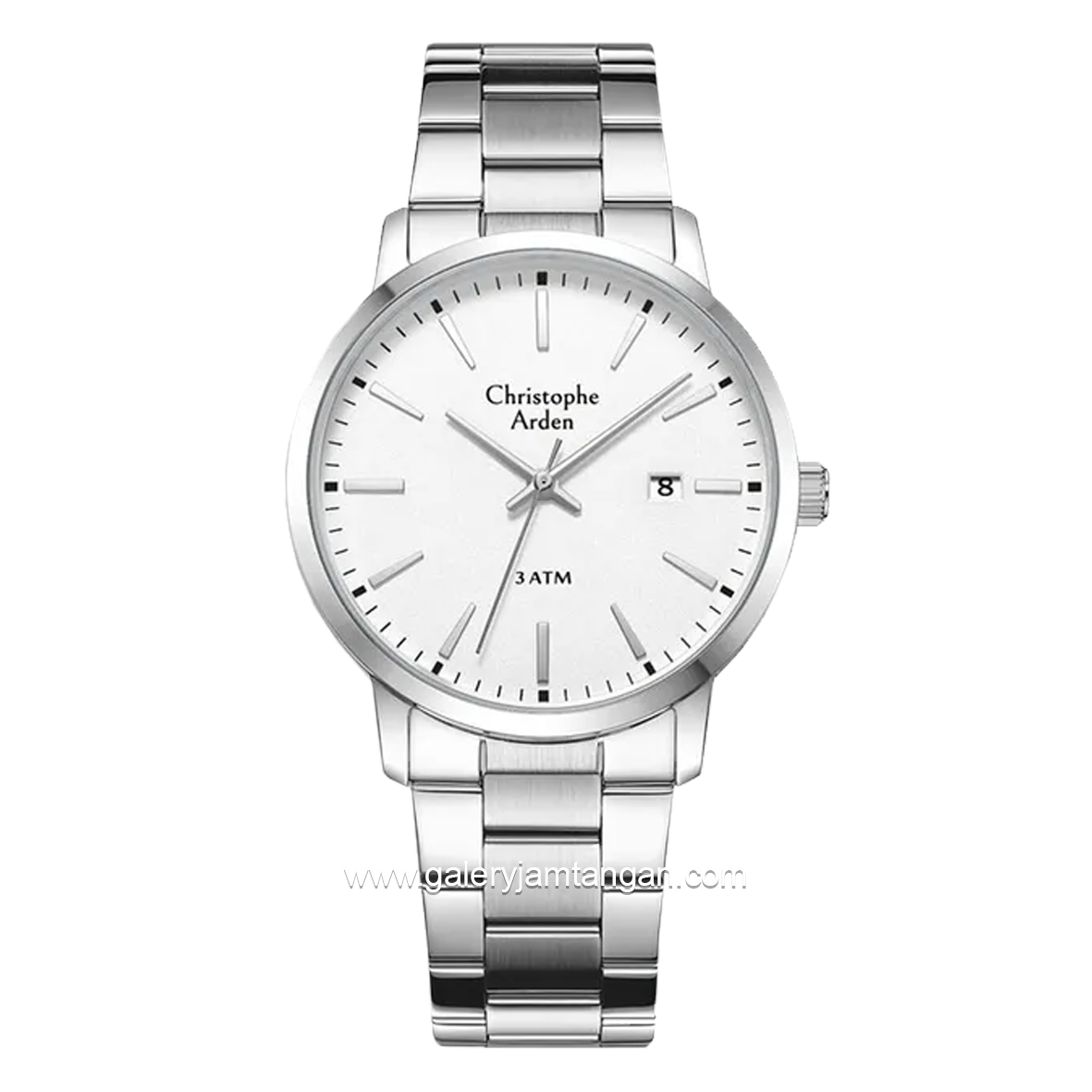 Christophe Arden CA 2004 MD Silver Dial White Stainless Steel