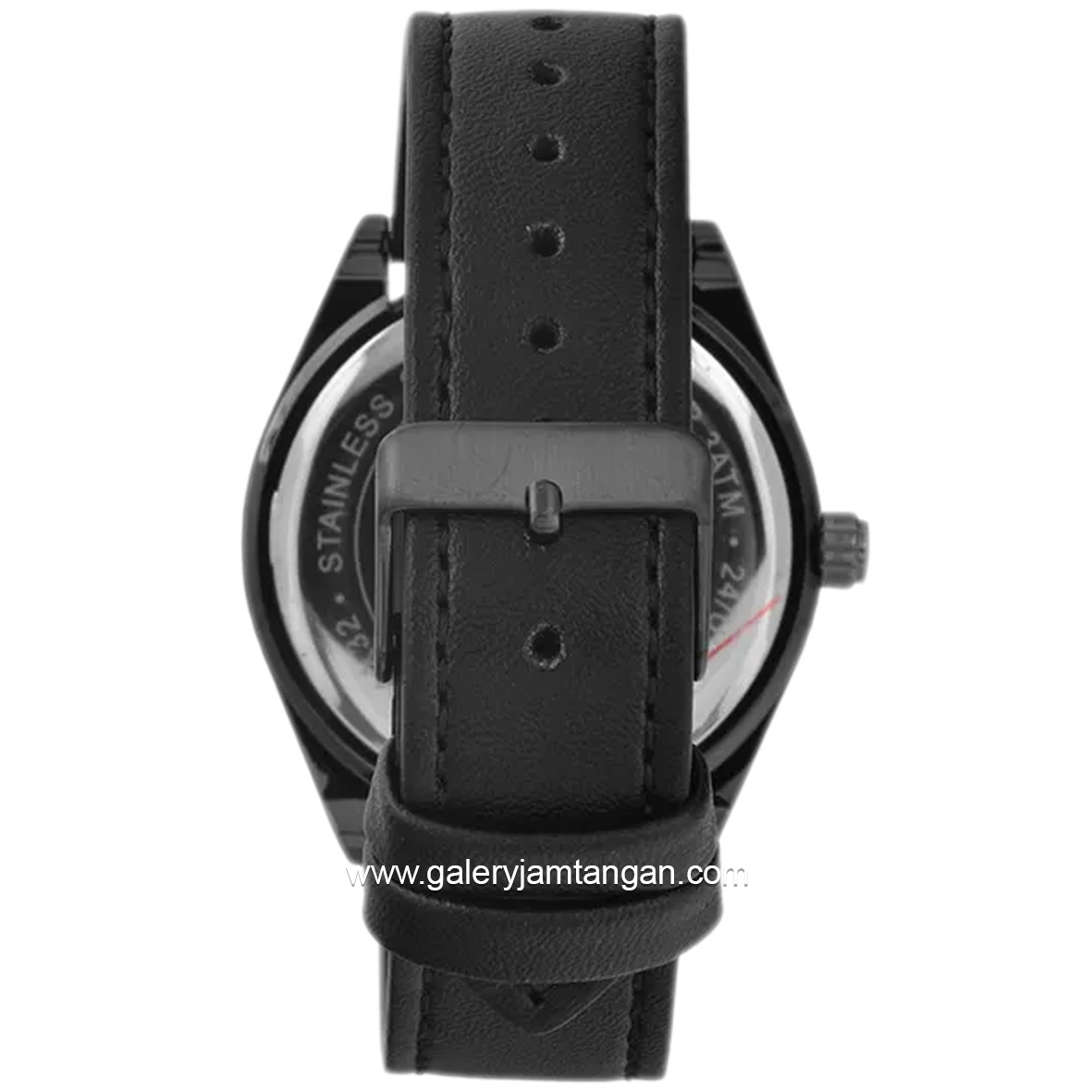 Christophe Arden CA 2005 MD Black Dial Gray Leather Strap