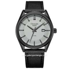 Christophe Arden CA 2005 MD Black Dial Gray Leather Strap