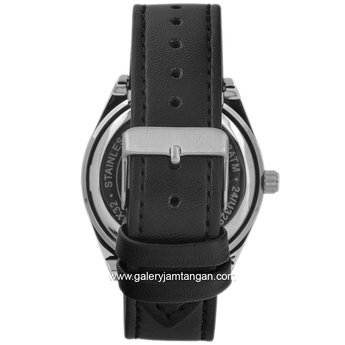 Christophe Arden CA 2005 MD Black Silver Dial Black Leather Strap