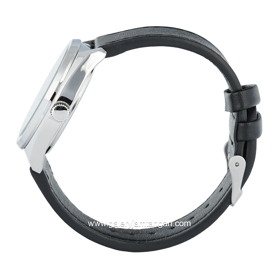 Christophe Arden CA 3001 MD Black Dial White Leather Strap