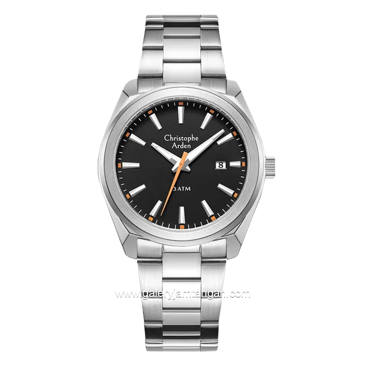 Christophe Arden CA 3001 MD Silver Dial Black Stainless Steel