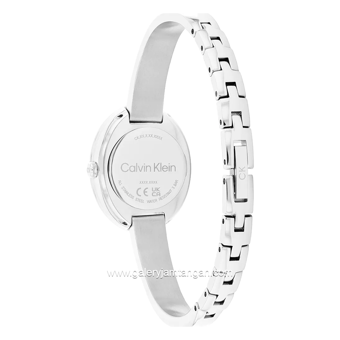 CALVIN KLEIN 25100055 Silver Dial White Stainless Steel
