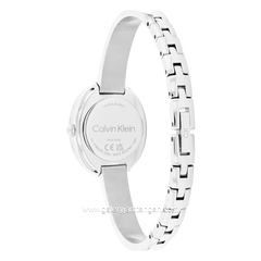 CALVIN KLEIN 25100055 Silver Dial White Stainless Steel