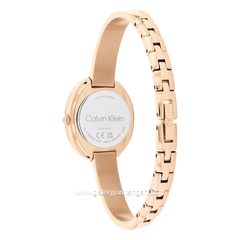 CALVIN KLEIN 25100057 Rosegold Dial Black Stainless Steel
