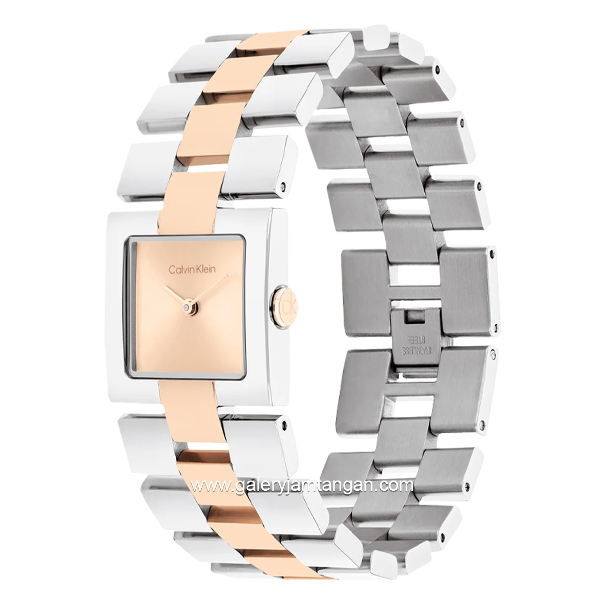 CALVIN KLEIN 25100092 Silver Rosegold Stainless Steel