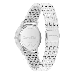 CALVIN KLEIN 25100169 LUXE Dial White Silver Stainless Steel Strap