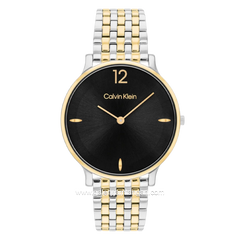 CALVIN KLEIN 25100171 LUXE Silver Gold Stainless Steel Strap