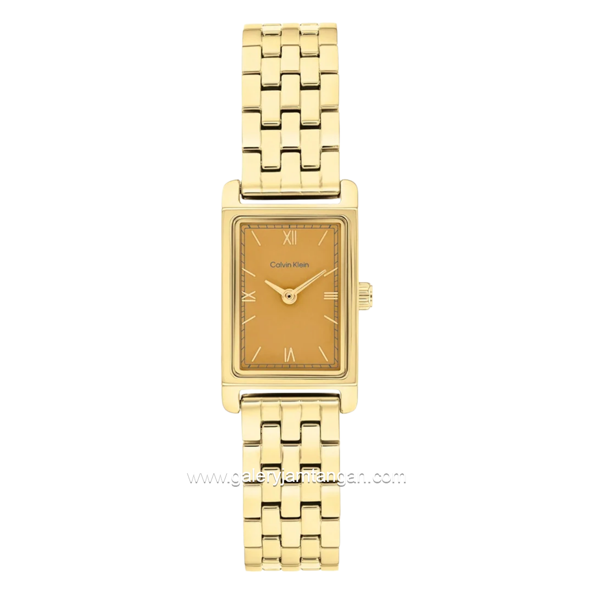 CALVIN KLEIN 25100198 LIGHT Dial Orange Gold Stainless Steel Strap