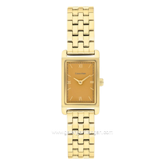 CALVIN KLEIN 25100198 LIGHT Dial Orange Gold Stainless Steel Strap