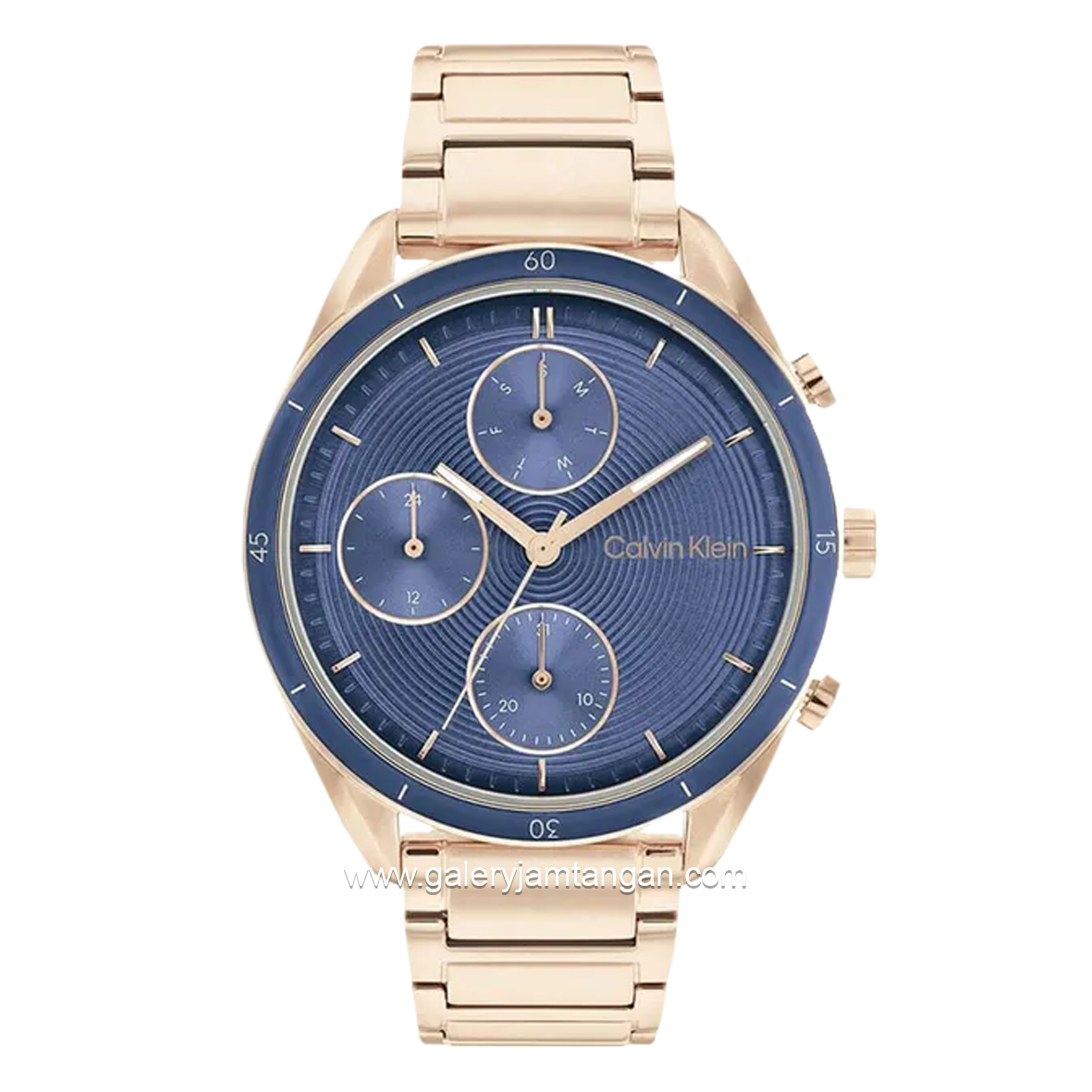 CALVIN KLEIN 25200172 Rosegold Dial Navy Stainless Steel