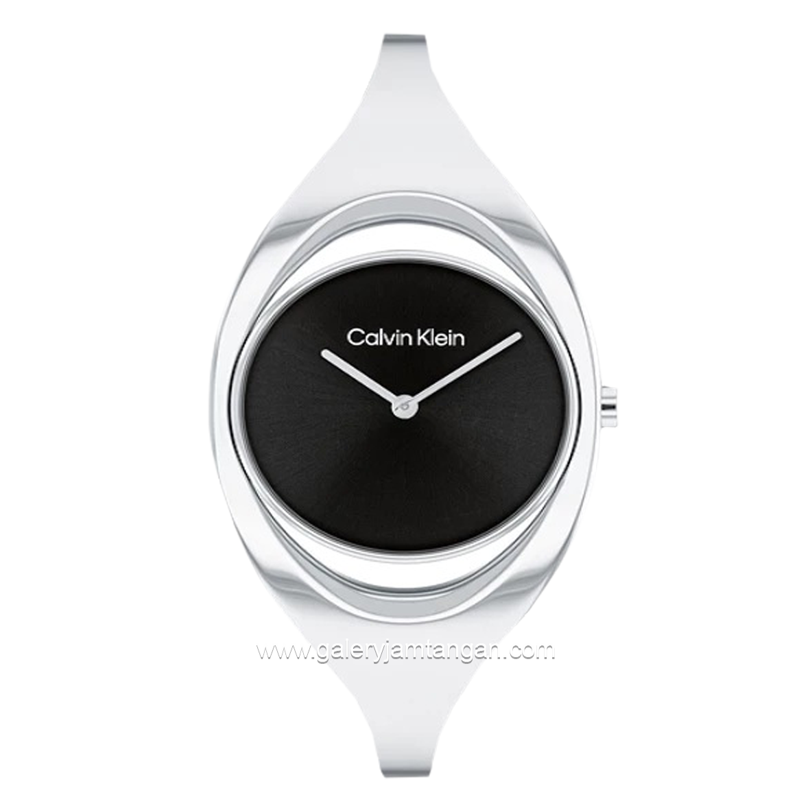 CALVIN KLEIN 25200392 Silver Dial Black Stainless Steel