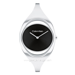 CALVIN KLEIN 25200392 Silver Dial Black Stainless Steel